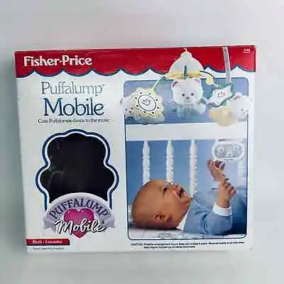 Vintage Fisher Price Puffalump Crib Mobile Wind Up Musical Infant Newborn • $69.99