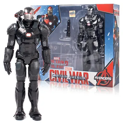 ZD Toys Marvel Avengers Civil War Machine 7'' Action Figure Model Doll Collect • £21.99