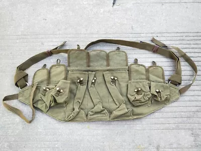 Genuine Original Collect Vietnam War Chinese Army Type 1956 Chest Rig Ammo Pouch • $21.99