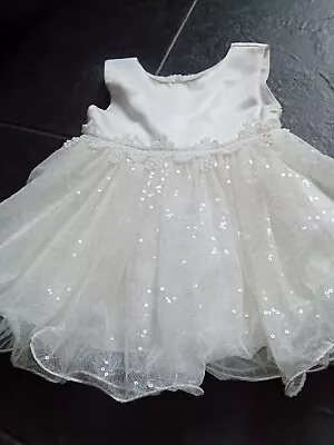 Ivory Baby Flower Girl Dress • £4