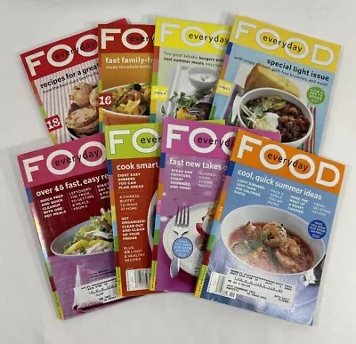 Everyday Food Magazine - Martha Stewart - 2004 & 2005  Lot Of 8 • $14.95