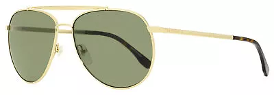 Lacoste Men's L177S Aviator Sunglasses Gold/Green Polarized 59 Mm • $41.54