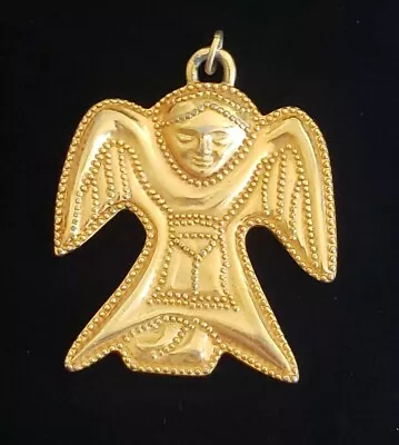 Vintage Pendant Metropolitan Museum Of Art Mma Gold Tone Angel Collectible Retro • $35