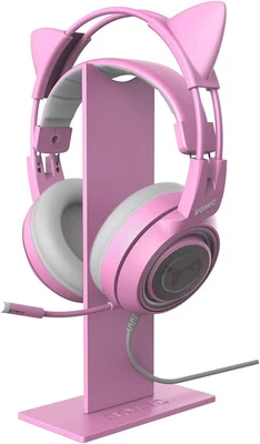 $14.99 • Buy Pink Headphones Stand Detachable Anti-Skid Gaming Headset Holder Earphone Stand 