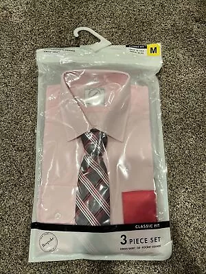 Bespoke Classic Fit Men’s Three Piece Set Pink Dress Shirt NWT M • $21.60