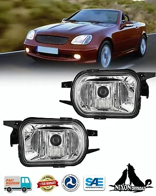 Fog Lights For 2000 2001 2002 2003 2004 Mercedes Benz SLK 320 Front Bumper Lamps • $42.99