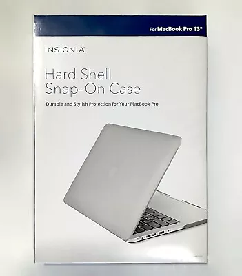 NEW Insignia NS-MMP13SG Hard Shell Snap-On Gray Case For Apple MacBook Pro 13  • $8.54