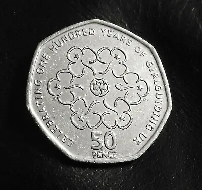 2010 British 50p - One Hundred Years Of Girl Guiding Uk • £1.25