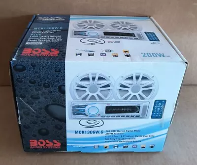 Boss Audio Marine Stereo Package W/2 Speakers & Antenna | MCK1306W.6 • $68