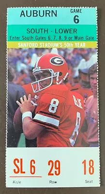 Georgia Bulldogs 11/17/1979 ORIGINAL College Football Ticket Vs Auburn • $14.95