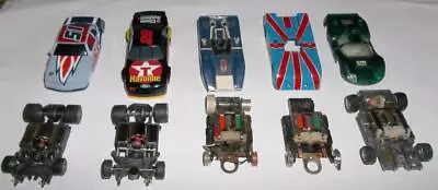 Vintage HO Slot Car Bodies & Chassis Lot Of 5  Parts Or Restore • $48.99