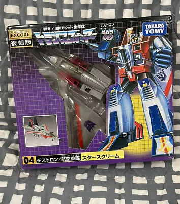 Transformers Encore 04 StarScream Seeker Jet Takara G1 ReIssue MISB Rare Japan • $99.99