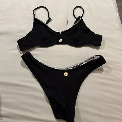 Unbranded Black Bikini Two Piece Large  • £4.82