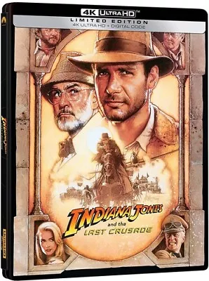 $62 • Buy Indiana Jones And The Last Crusade [New 4K UHD Blu-ray] Steelbook, Subtitled,