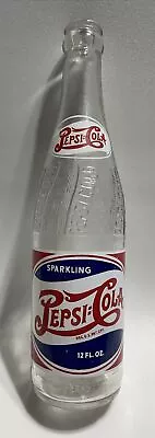 12oz RED WHITE & BLUE ACL DOUBLE DOT PEPSI COLA SODA BOTTLE CHARLESTON W. VA. • $35