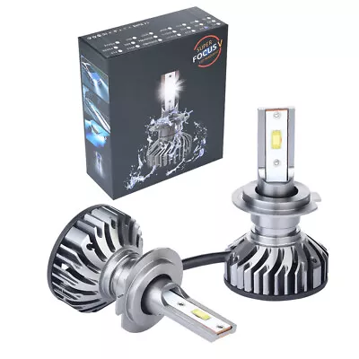 2 X H7 LED 30W 2800LM F2 Headlight Car Hi/Lo Beam Auto Bulbs 6000K Black New Hot • $6.56