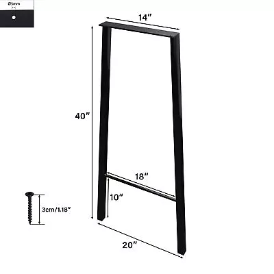 TC-HOMENY 34  40  Pub Bar Table Legs Metal DIY Workbench Dining Bench Desk Legs • $65.38