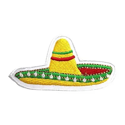 Sombrero Hat Patch Mexican Hat Patch Travel Patch Embroidered Iron On Patch • $4.99