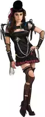 Gothic Chic Vampire Victorian Steampunk Fancy Dress Halloween Sexy Adult Costume • $45.95