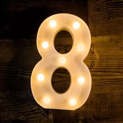 Decorative Led Marquee Light Up Number Marquee Light Up Number Sign For Nigh... • $17