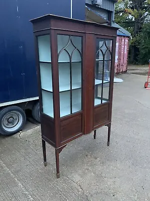 £155 • Buy An Edwardian Inlaid Mahogany Display Cabinet With Astragal Glazed Doors