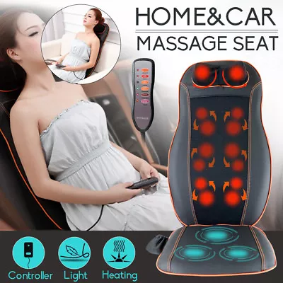 $119.89 • Buy Full Body Back Seat Massager Cushion Shiatsu Chair Massage Pad Home Car Office