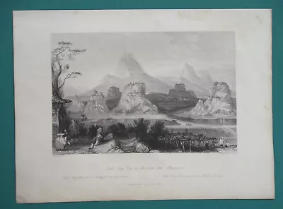 CHINA Seven Star Mountains At Quang-Tong - 1841 Antique Print T. Allom • $34.95