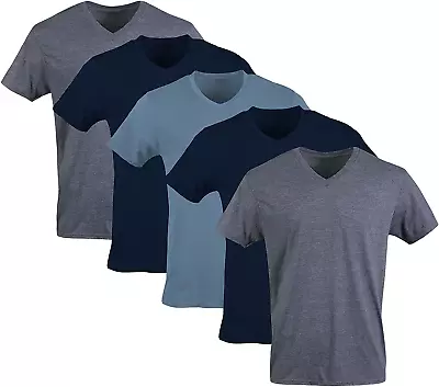 $27.32 • Buy Gildan Men's V-Neck T-Shirts, 5 Or 6-Multipack, Solid Colors