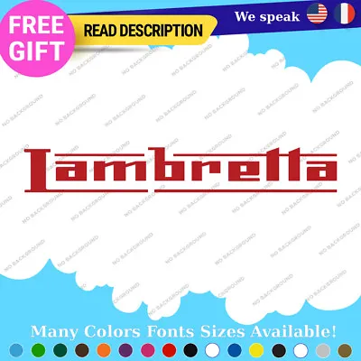 Fits Lambretta Decals Stickers Vinyl Scooter LI SX TV Moto Vespa Shield Italian • $5.56