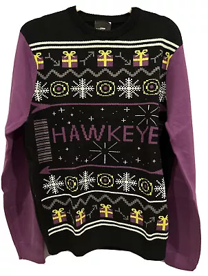 $54.95 • Buy Disney MARVEL STUDIOS HAWKEYE  CREW CHRISTMAS SWEATER NEW Size Large New