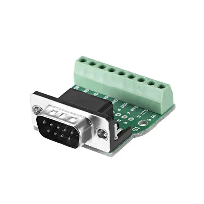 D-sub DB9 Breakout Board Connector 9 Pin 2 Row Male RS232 Serial Port Solderless • $7.18