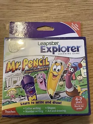 LeapFrog Leapster Explorer Mr Pencil Saves Doodleburg Game 4-7yrs. Brand New • £19.99