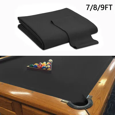 Black Worsted Pool Table Cloth Pre Cut Fast Speed Billiard Felt 7/8/9ft Table • $68.99