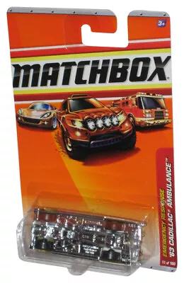 Matchbox Emergency Response (2009) '63 Cadillac Ambulance Toy #55/100 • $13.98