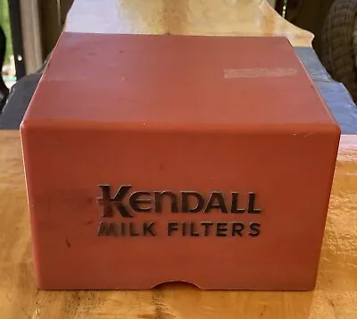 Vintage Kendall Milk Filters Plastic Storage Box Display • $29.99