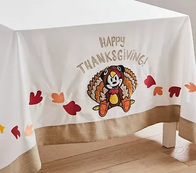 Disney Mickey Mouse Turkey Thanksgiving Tablecloth Pottery Barn 70  X 90  NEW • $74.99