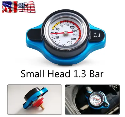 $14.99 • Buy Car 1.3 Bar Small Head Thermostatic Radiator Cap Cover Water Temperature Gauge*1