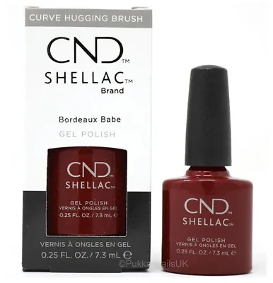 £11.99 • Buy Cnd Shellac Brand Bordeaux Babe Gel Nail Polish 7.3ml New