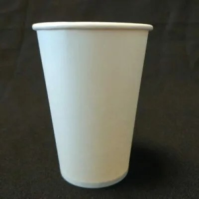 WHITE 7oz PAPER VENDING DISPOSABLE CUPS TALL BULKBUY COFFEE TEA TAKEAWAYS • £16.99