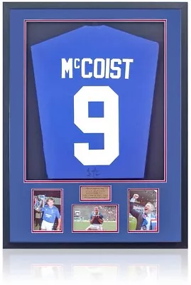£275 • Buy Ally McCoist Rangers Legend Hand Signed Football Shirt AFTAL COA