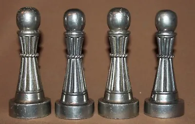 Vintage Metal Set 4 Chess Figurines • $57.17