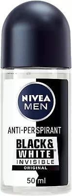 NIVEA MEN Black & White Original Anti-Perspirant Deodorant Roll-On 50 Ml  • £2.25