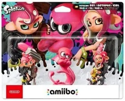 Octoling Triple Pack (Octoling Boy + Octopus + Girl) Amiibo (S (Nintendo Switch) • $89.20