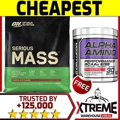 OPTIMUM NUTRITION SERIOUS MASS 5.45kg 12lbs // PROTEIN SUPER WEIGHT GAINER $ • $118.70