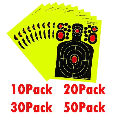 20-60Packs Shooting Targets Reactive Splatter Range Paper Target Gun Shoot Rifle • $13.99