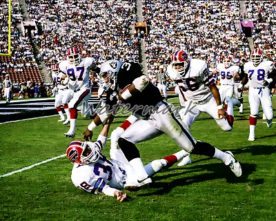 NFL Bo Jackson Los Angeles Raiders On The Move Game Action 8 X 10 Photo • $5.59