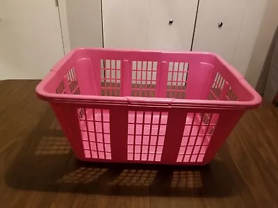 Rubbermaid Laundry Baskets 2965 Hot Pink Very Rare Color Vintage Hamper 90's Y2K • $39.99