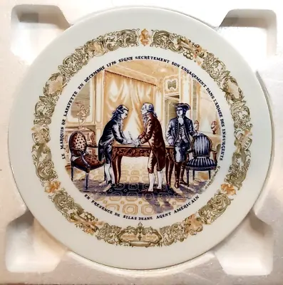 D'Arceau Limoges France Le Patrimoine Le Marquis De Lafayette LE Plate In Box • $9.88