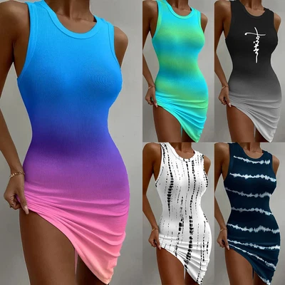 $21.59 • Buy Women Floral Sleeveless Sexy Bodycon Mini Dress Holiday Party Clubwear Sundress