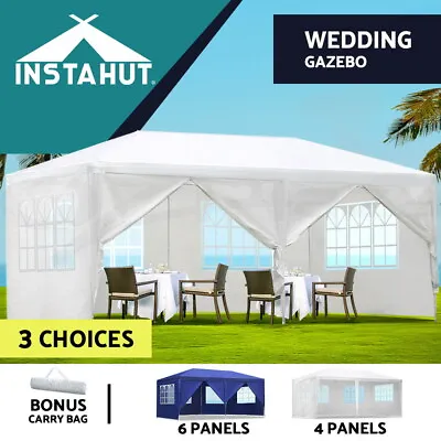 $124.90 • Buy Instahut Gazebo Tent Canopy 3x6 Marquee Outdoor Gazebos Wedding Party Camping